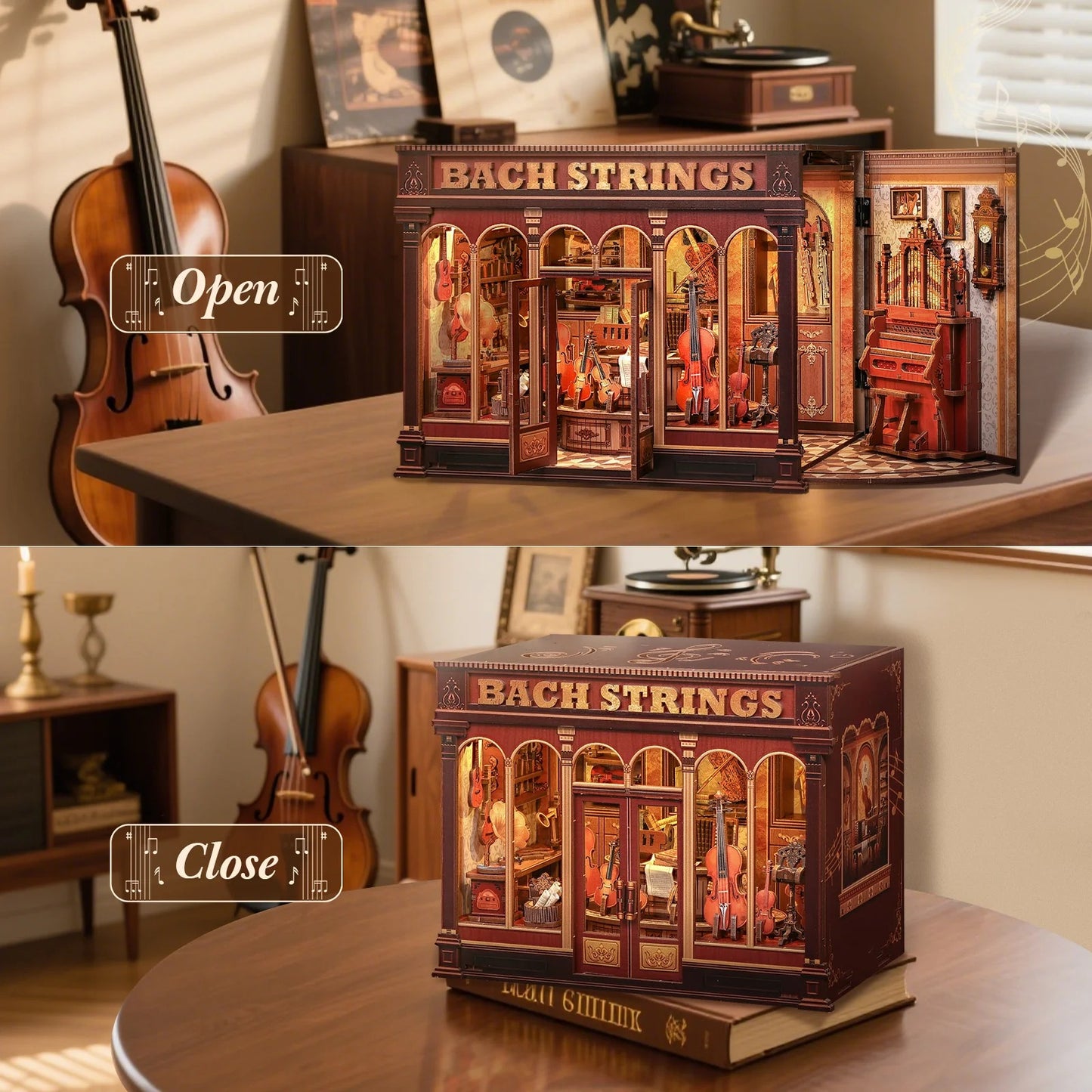 Bach Strings | DIY Book Nook Miniature Kit