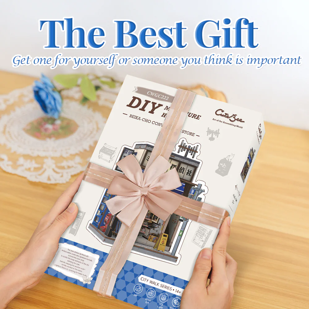 Retro Japanese Convenience Store | DIY Book Nook Miniature Kit