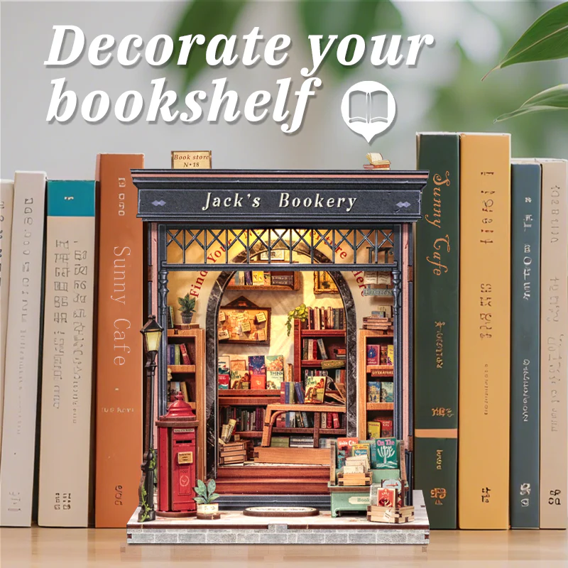 Jack's Bookery | DIY Book Nook Miniature Kit