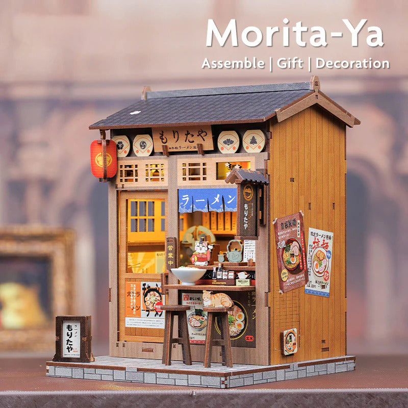 Japanese Ramen Diner | DIY Book Nook Miniature Kit: Morita-ya