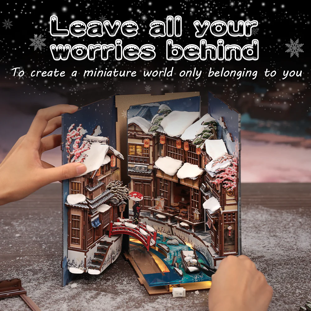 Kyoto Snow Whisper | DIY Book Nook Miniature Kit