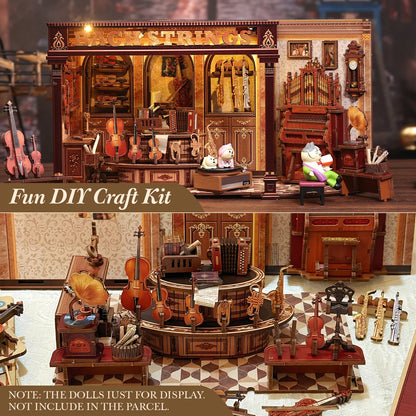 Bach Strings | DIY Book Nook Miniature Kit