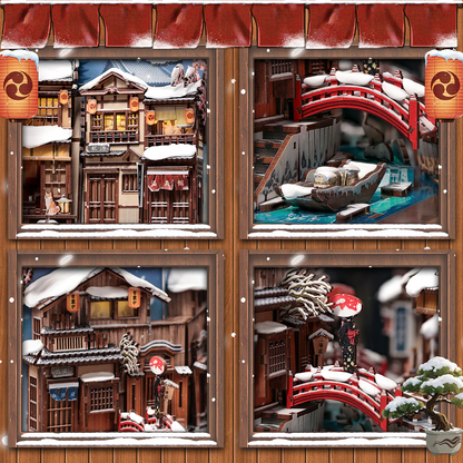 Kyoto Snow Whisper | DIY Book Nook Miniature Kit