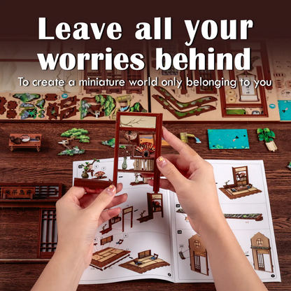 Kirishima Tea House | DIY Book Nook Miniature Kit