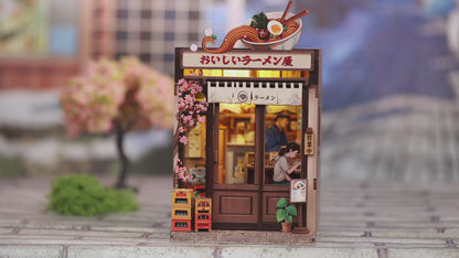 Midnight Ramen Street | DIY Book Nook Miniature Kit: Oishii Kyoto