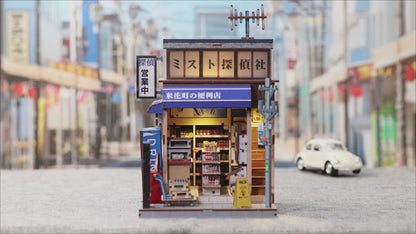 Retro Japanese Convenience Store | DIY Book Nook Miniature Kit