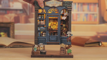 Journey Trace Bookshop | DIY Book Nook Miniature Kit